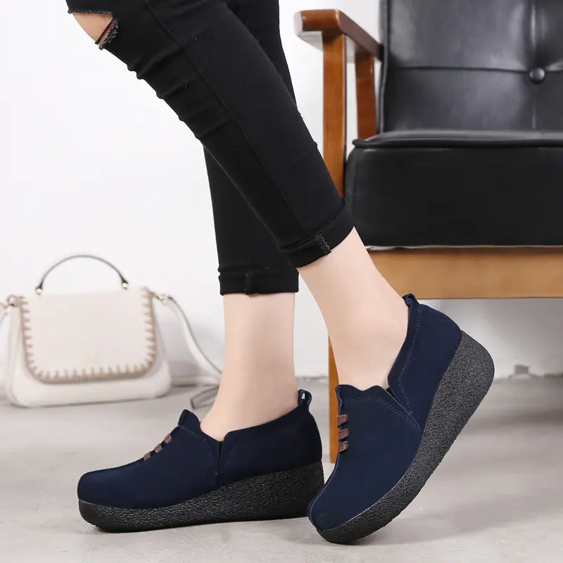 New Women's Thick Sole Platform Rocking Shoes