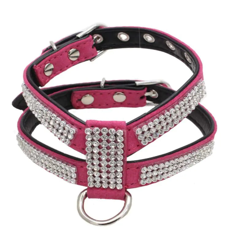 "Teddy Poodle Harness with Rhinestones for Small Dogs"