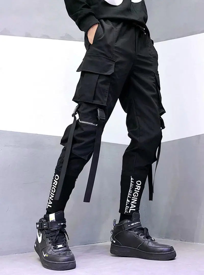 French Hiphop Overalls for Men - Trendy Paratrooper Pants
