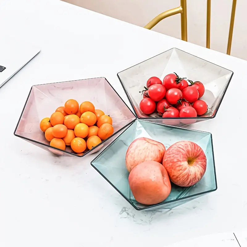 Stylish Plastic Fruit Bowl for Serving (1pc)