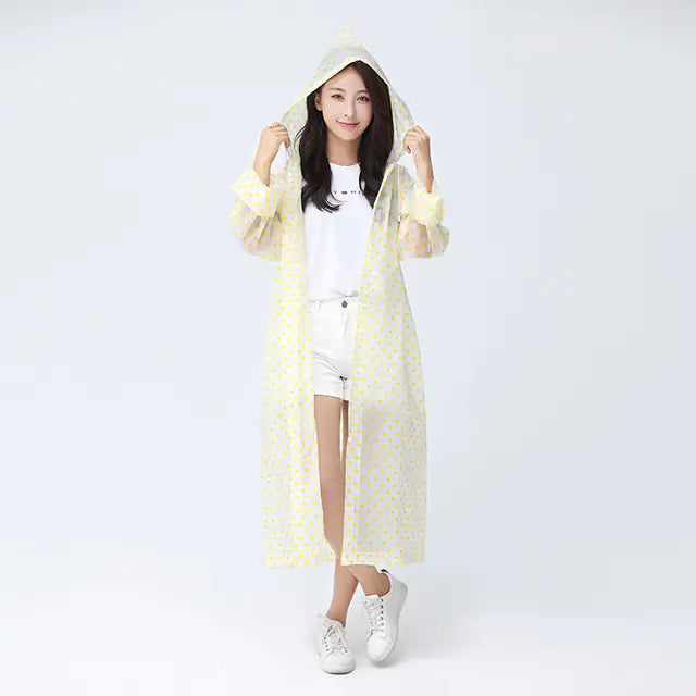 Women's Waterproof Transparent Rain Jacket
