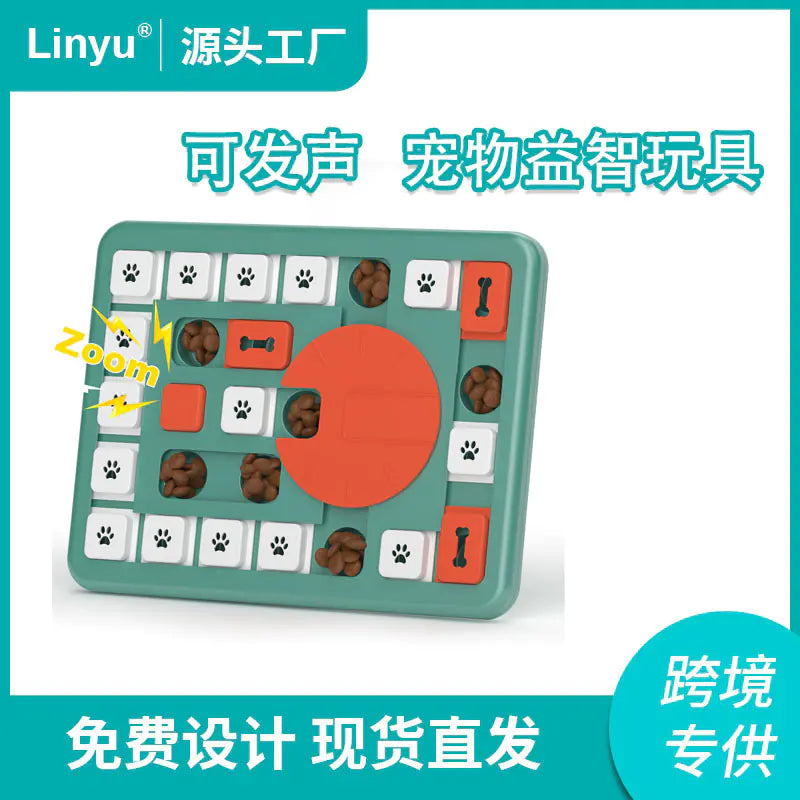 Pet Puzzle Toy for Dogs and Cats with Sound Feature