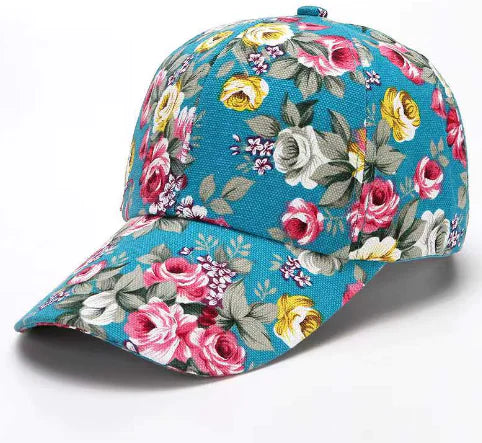 Floral Baseball Hat for Women's Casual Fashion