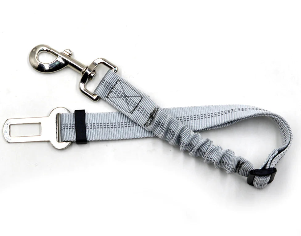 Pet Car Safety Belt with Reflective Elastic Leash