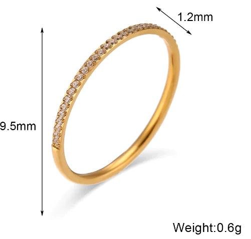 Zarra Paved Gold Ring