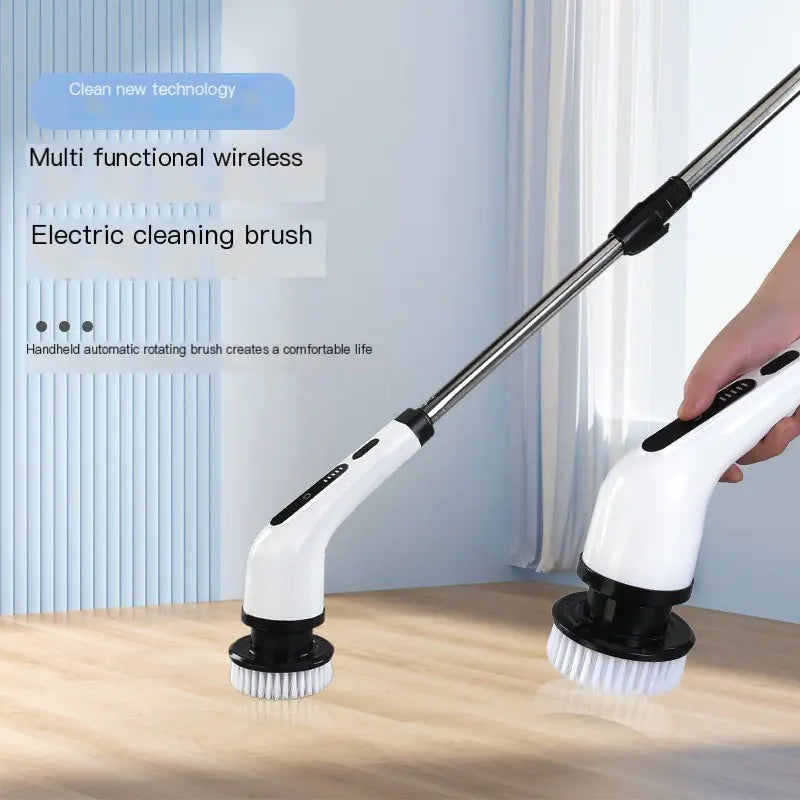 Extendable Wireless Electric Cleaning Brush Set (One Set)