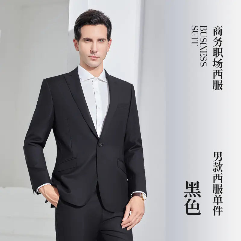 Navy Blue Unisex Business Suit for Work Teams