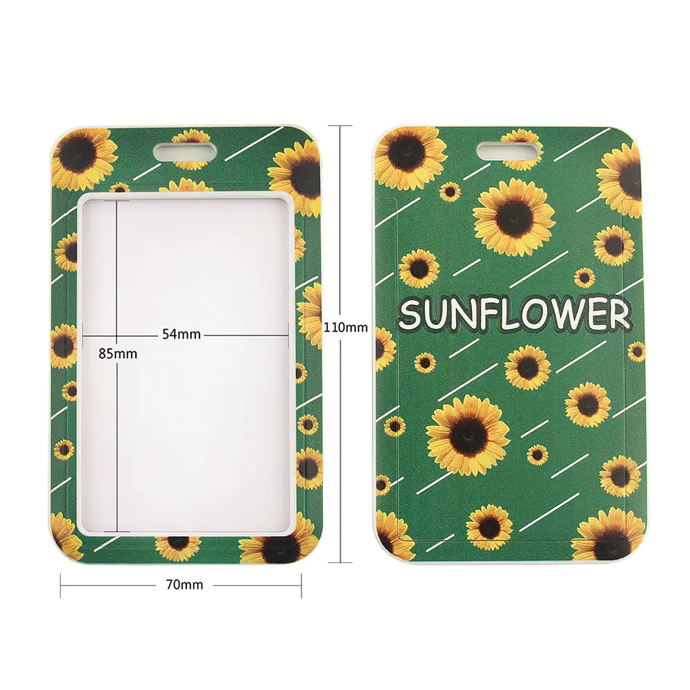 Daisy and Sunflower Phone Strap with Card Holder Set