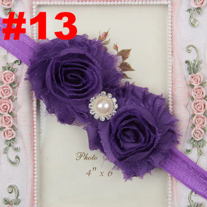 Popular Children's Headband with Pearl and Floral Design