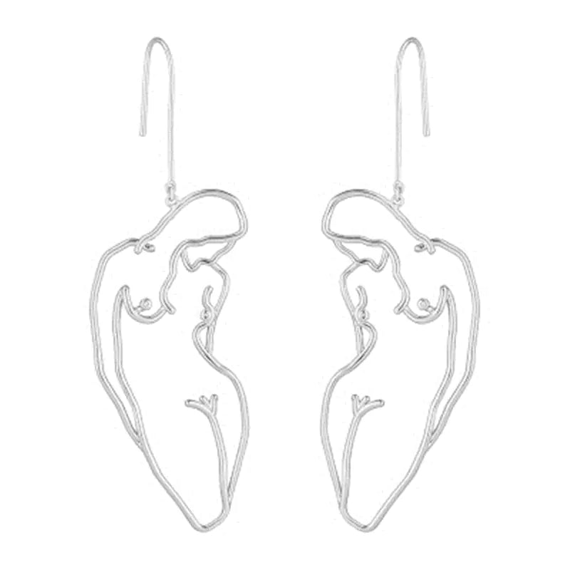Hollow Chest Earrings - Elegant Long Dangle Design