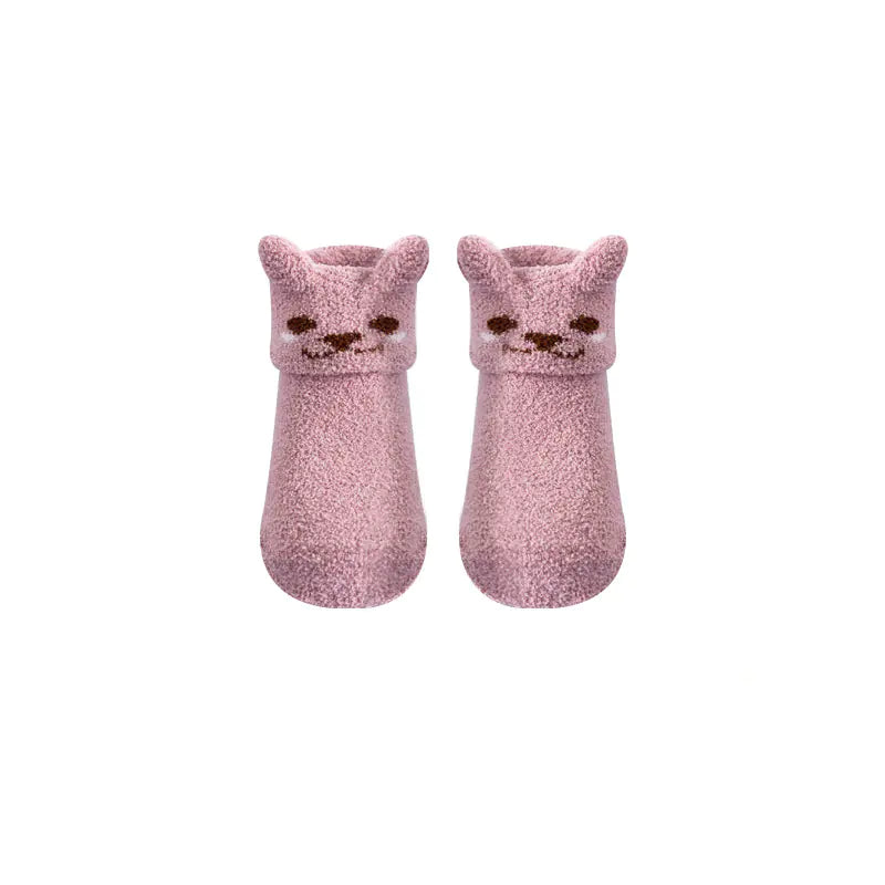 Newborn Non-Slip Coral Fleece Baby Floor Socks