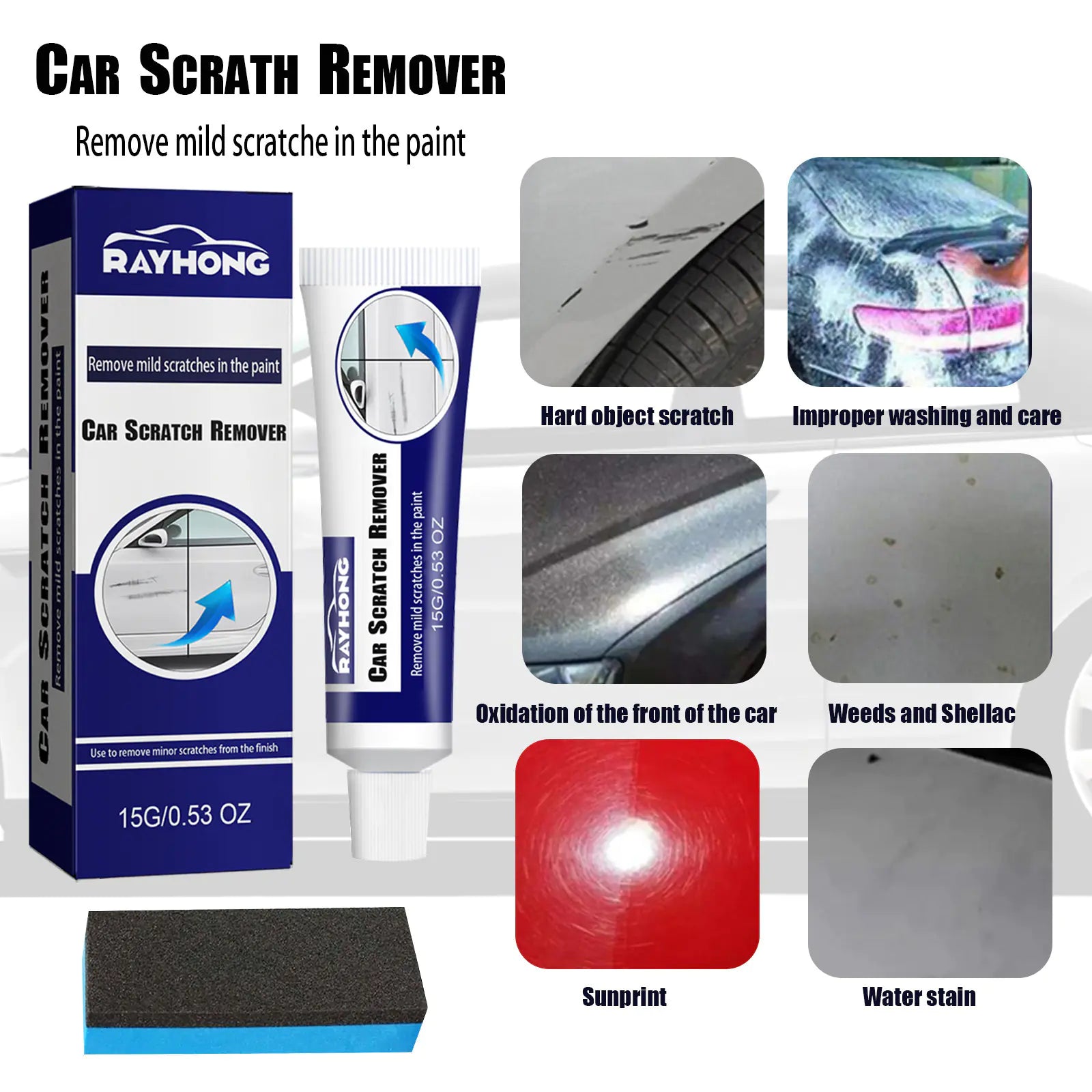 Car Scratch Remover and Polishing Wax
