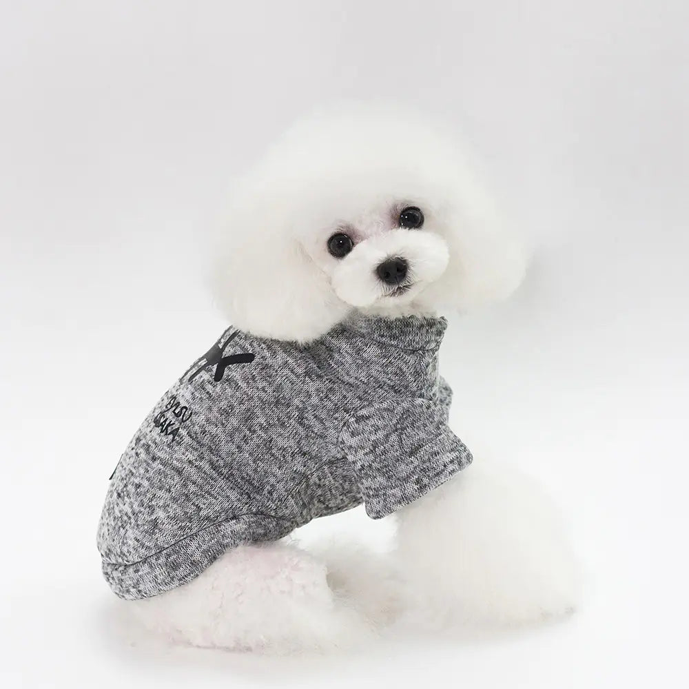 Fishbone Pattern Warm Sweater for Small Dogs