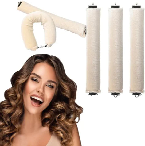 Heat-Free Rubber Hair Curler – 3 Hook Design