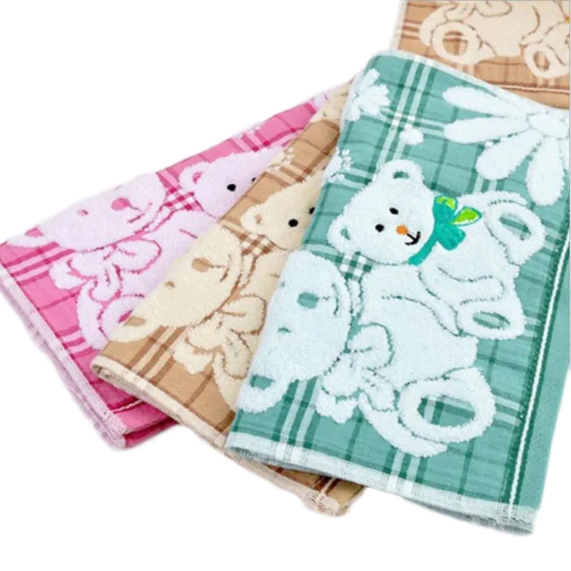Cute Double Layer Soft Cotton Facecloth for Kids