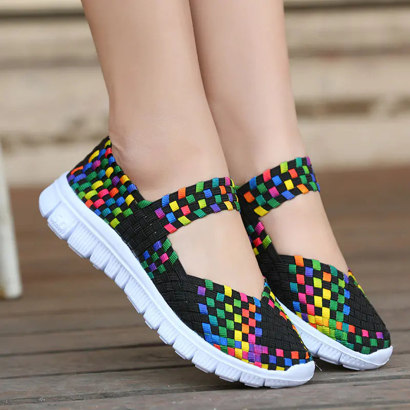 Fashion Casual Women's Flat Shoes with Braided Design