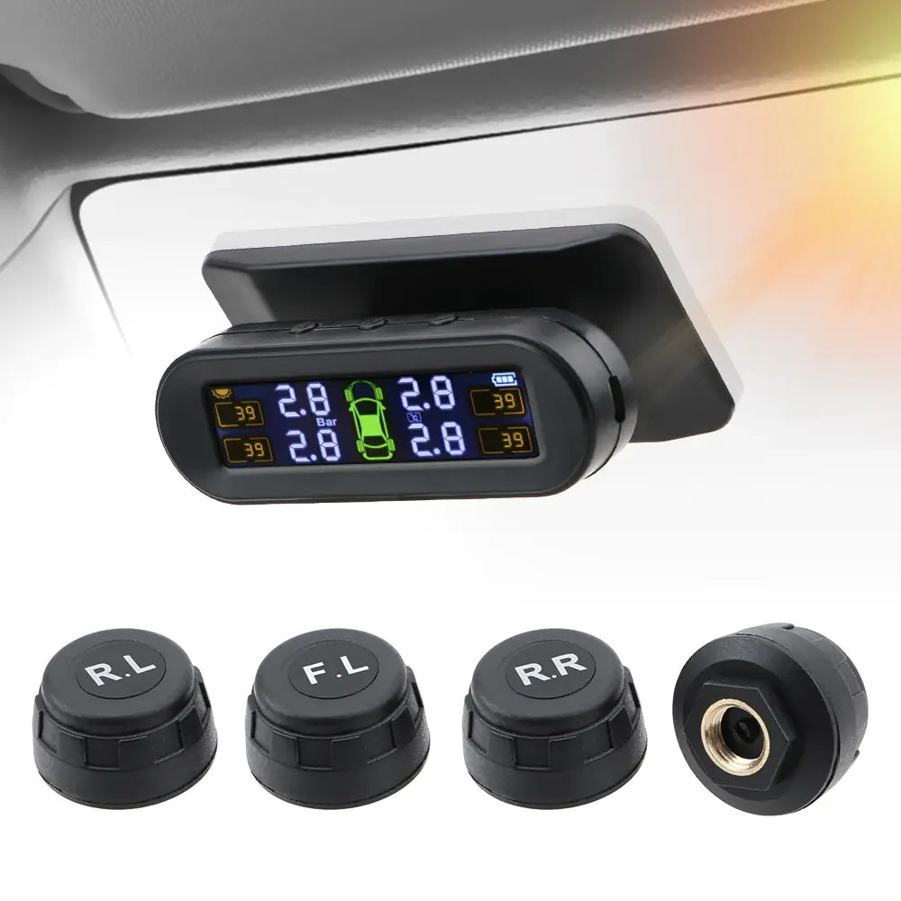 Solar Tire Pressure Monitoring System for Cars