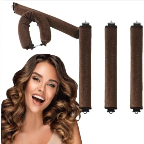 Heat-Free Rubber Hair Curler – 3 Hook Design
