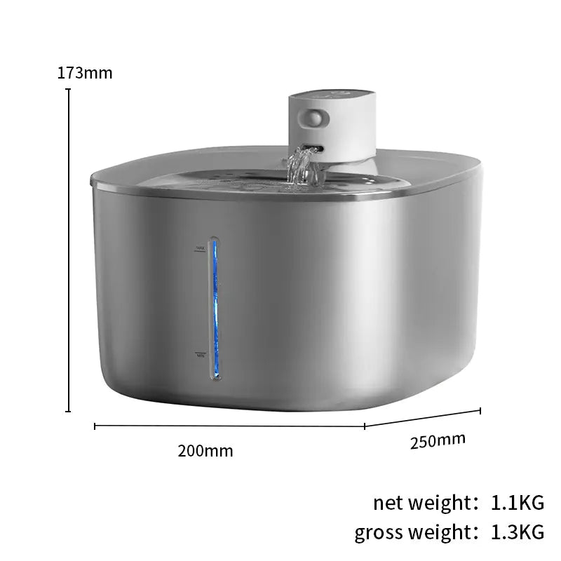 Stainless Steel Pet Water Dispenser (One Set)