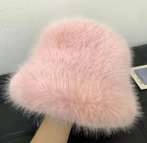 High-End Women's Mink Hat with Ear Protection