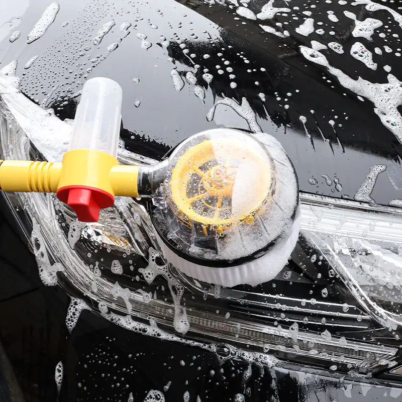 Dual-use Automatic Rotating Car Wash Brush Tool