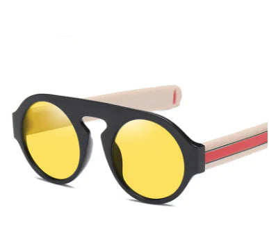 Trendy Round Sunglasses for Men and Women - Three Colors
