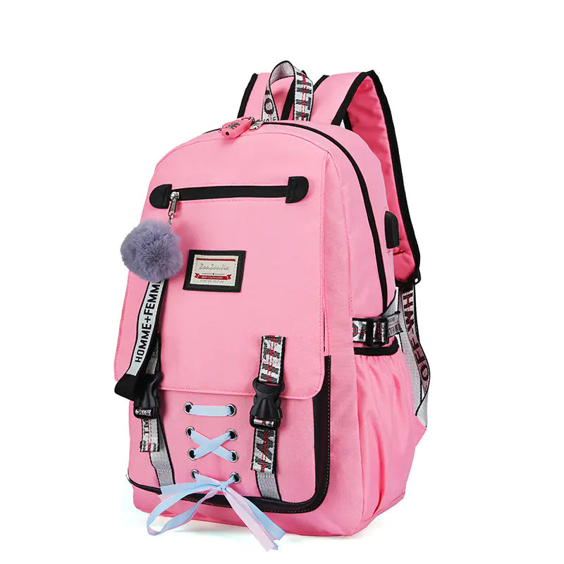 USB Charging Anti-Theft Backpack for Students