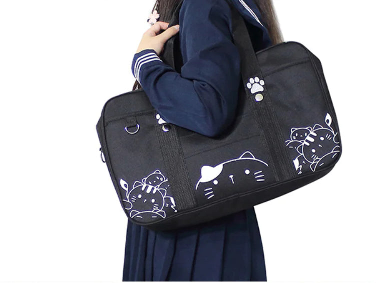 Cat-Themed Backpack, Tote, and Shoulder Bag Collection
