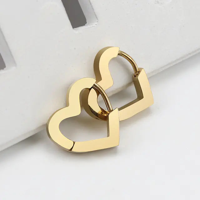 Geometric Titanium Steel Women's Earrings for Daily Wear