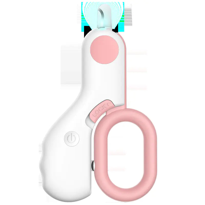 LED Illuminating Mini Pet Nail Trimmer in ABS Design