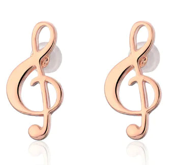 Musical Note Earrings - Minimalist Style, Hypoallergenic
