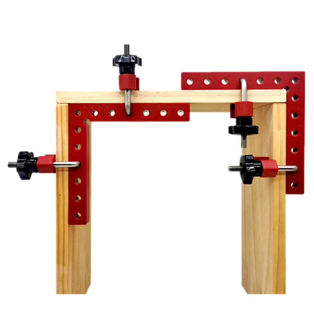 Woodworking Right Angle Clamp with Aluminum Height Gauge