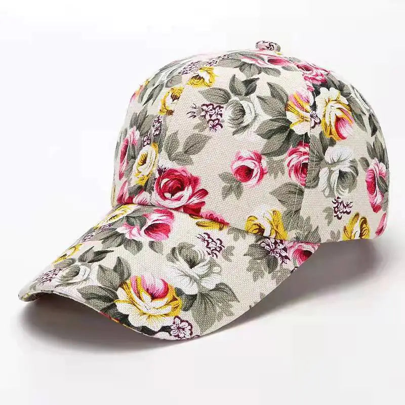 Floral Baseball Hat for Women's Casual Fashion