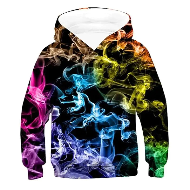 3D Vision Digital Printed Hoodie for Kids