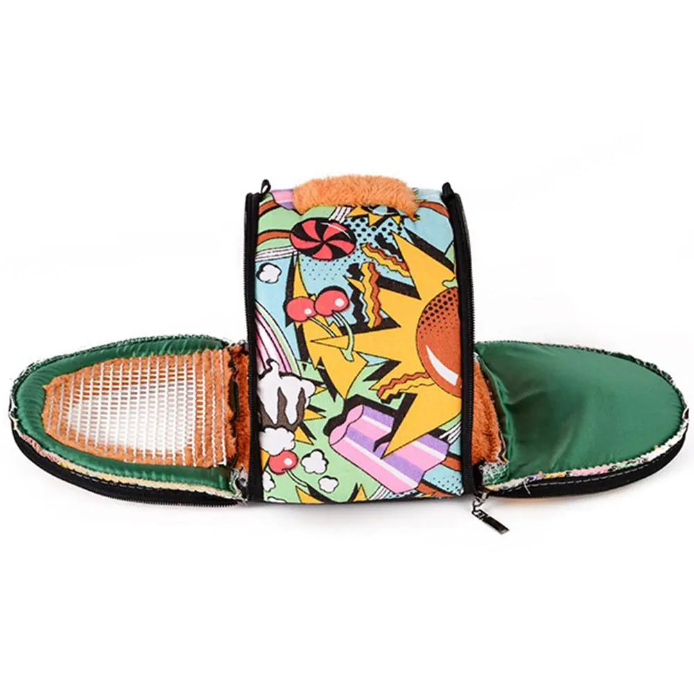 Small Pet Bed and Backpack for Hamsters and Other Pets