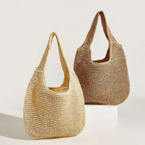 Shoulder Straw Tote Bag