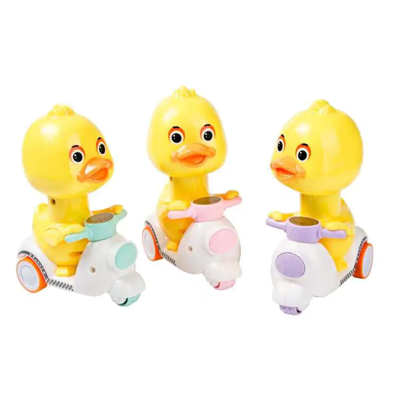 Cartoon Motorcycle Yellow Duck Toy