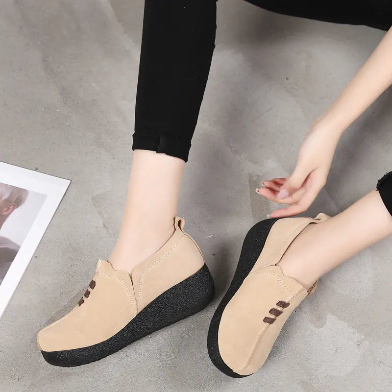 New Women's Thick Sole Platform Rocking Shoes