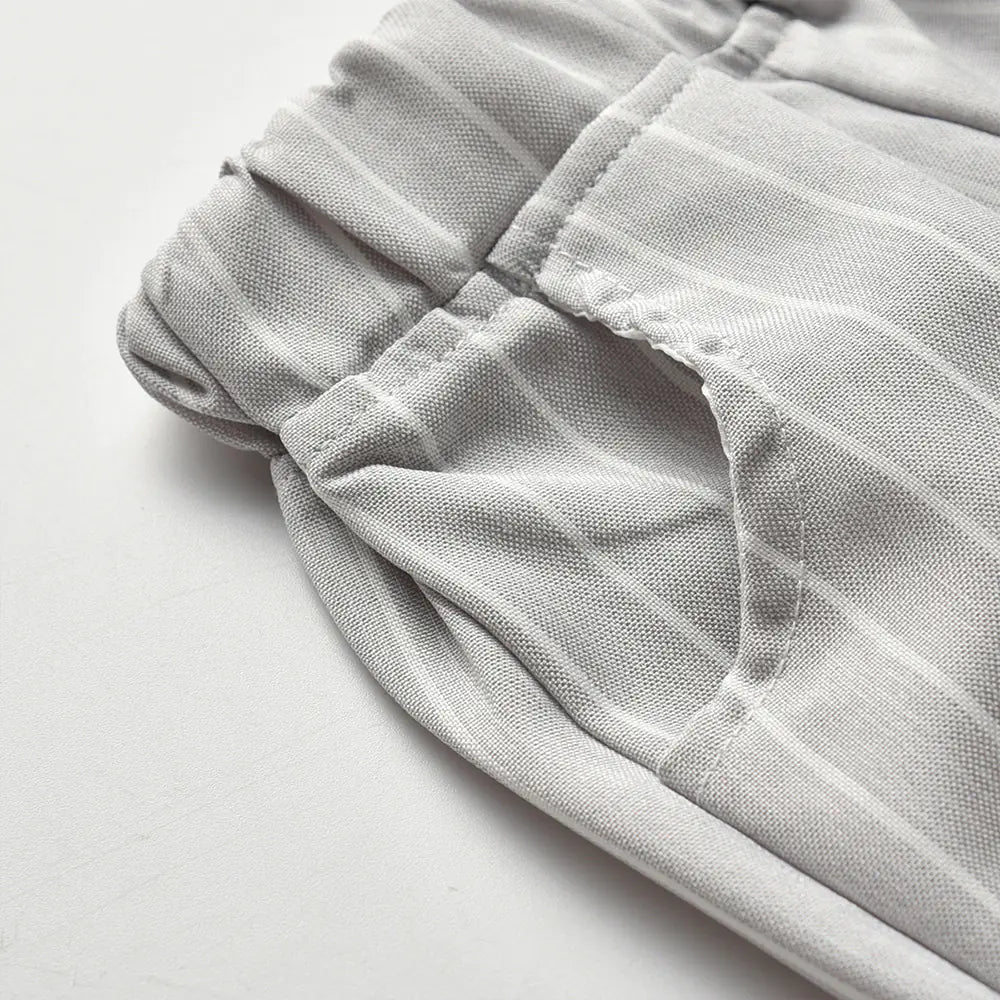 Kids' Striped Vest and Long Sleeve Shirt Suit Set