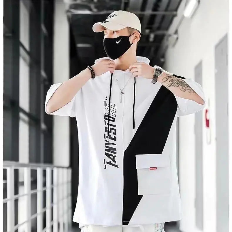 Loose Men's Sweater - Fashion Trend Street Style