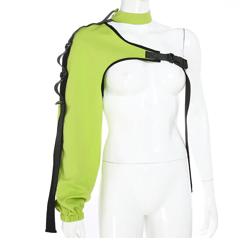 Reflective Long Sleeve T-Shirt with Unique Design