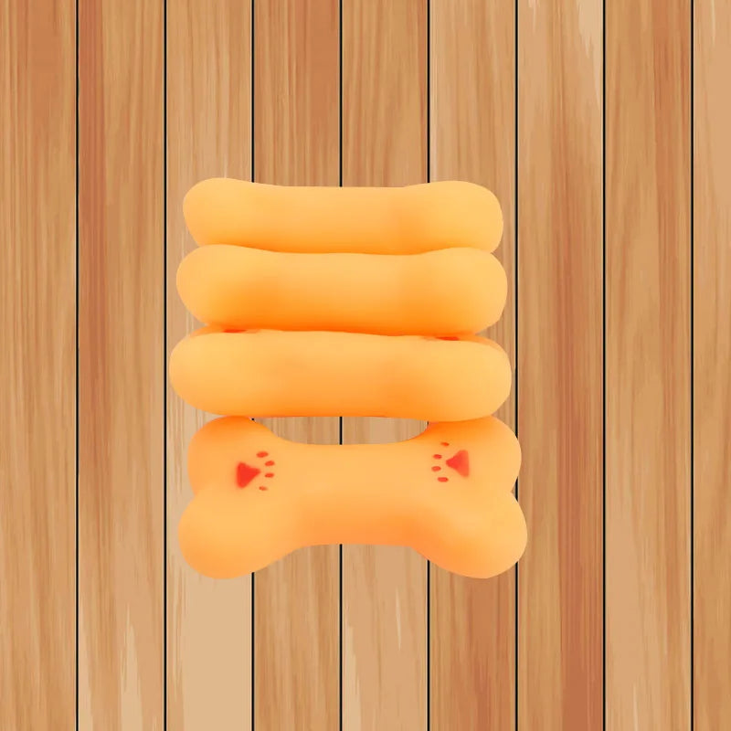 Bone Enamel Soundmaking Dog Toy for Training and Cleaning