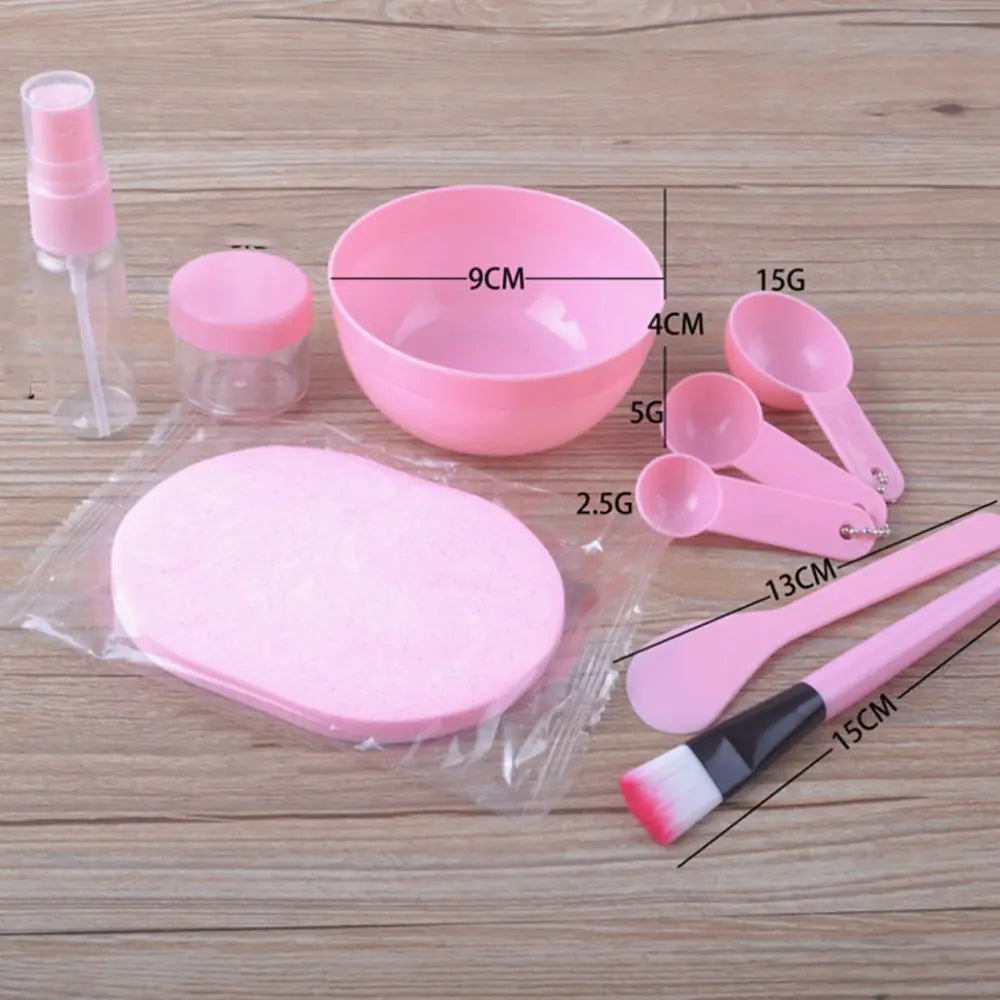 DIY Face Mask Tool Set - 9 Pieces Beauty Kit