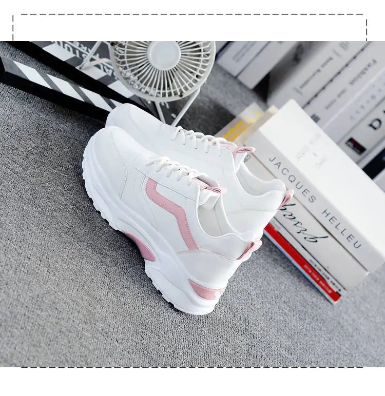 Fashionable Women's White Sneakers - 2020 Korean Style