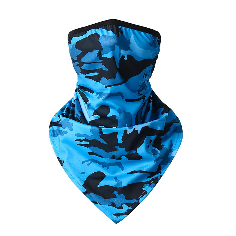 Summer Ice Silk Triangular Scarf Mask for Outdoor Cycling