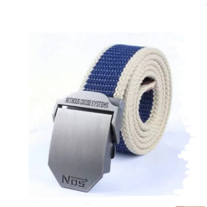 Men's Custom Thick Canvas Tactical Belt for Outdoors
