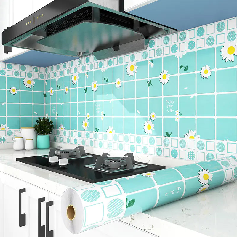 Oil-Resistant Kitchen Wall Stickers for Cabinets