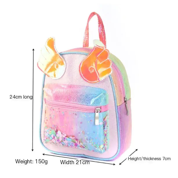 Fashionable Backpack with Wings - Student Rucksack