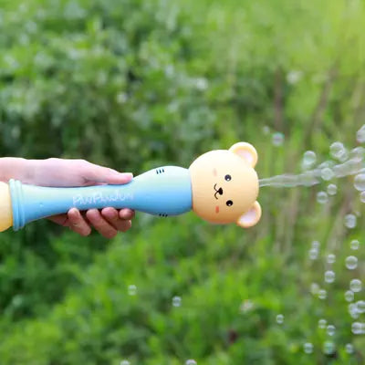 Kids Bubble Machine with Bubble Wands and Music Toy
