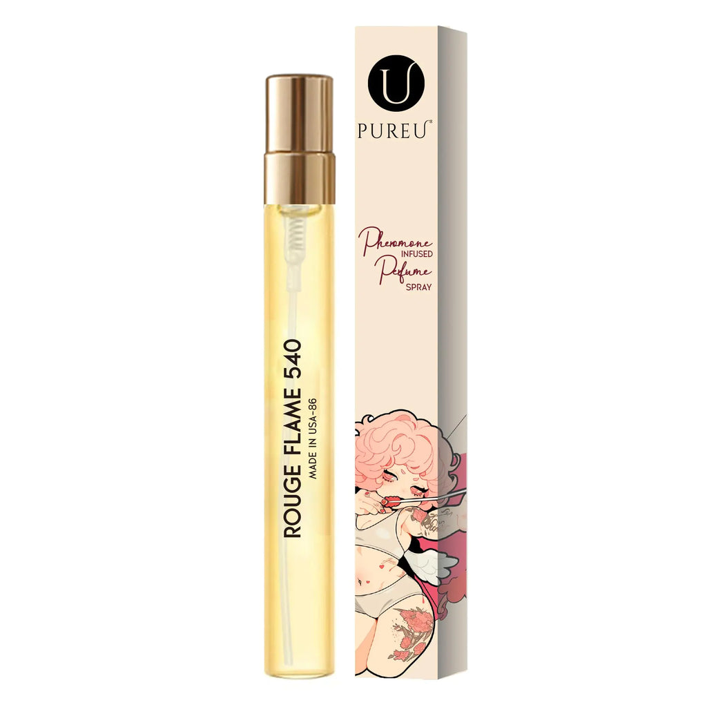 Pheromones Perfume for Women and Men- Inspired by B.accarat R.ouge 540Enhanced Scents & Long Lasting Feromonas Perfume Oils Cologne Wife Christmas Gift IdeasTravel Size 0.4oz/12 mL-Rouge Flame